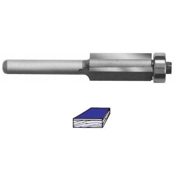Three Flute Flush Trim Router Bit - Shank:1/2" - Diameter:1/2" - Cutting Length:1-1/2"
